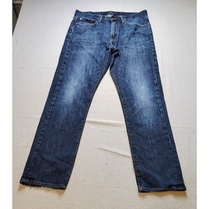 Lucky Brand 410 Athletic Fit Mens Jeans 33x32 Dark Wash Blue Denim Stretch 20